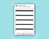Large Blank Calendar (12 color options!)