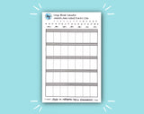 DIGITAL DOWNLOAD Large Blank Calendar (12 color options!)