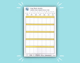 DIGITAL DOWNLOAD Large Blank Calendar (12 color options!)