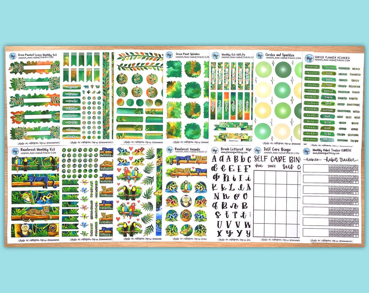 Rainforest Plan with Me Bundle! – Planning With Kay