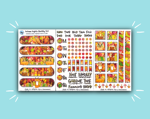 DIGITAL DOWNLOAD Autumn Nights Monthly Kit