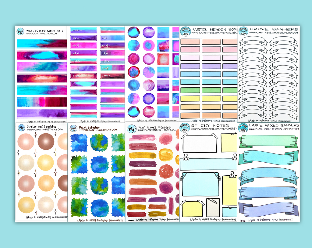 Background Sticker Bundle – Planning With Kay