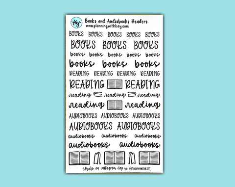 Books and Audiobooks Headers