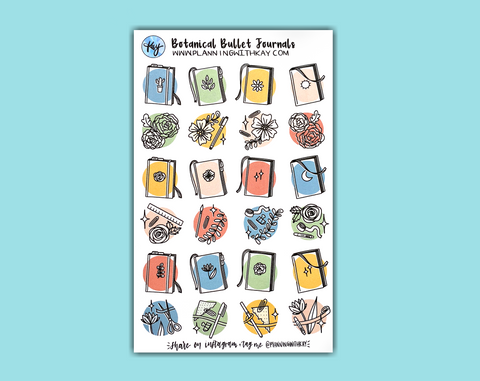 DIGITAL DOWNLOAD Botanical Bullet Journals (2 colors available!)