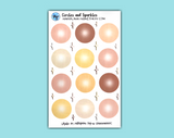 DIGITAL DOWNLOAD Circles and Sparkles (12 colors available!)