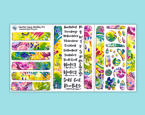 Colorful Canvas Monthly Kit