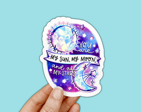 Cosmic Crystal Weatherproof Sticker