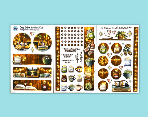 DIGITAL DOWNLOAD Cozy Cabin Monthly Kit