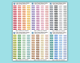DIGITAL DOWNLOAD Little Painted Weekly Headers (6 color variations!)