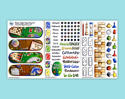 DIGITAL DOWNLOAD Game Night Monthly Kit