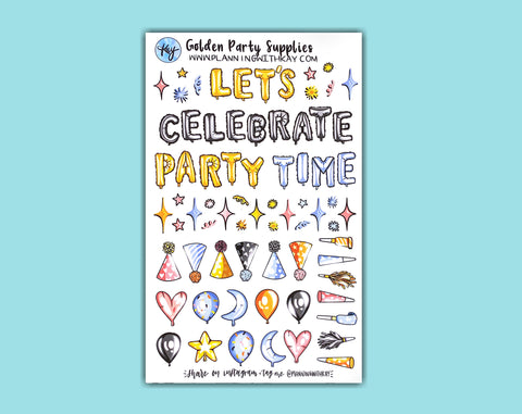 DIGITAL DOWNLOAD Golden Party Supplies