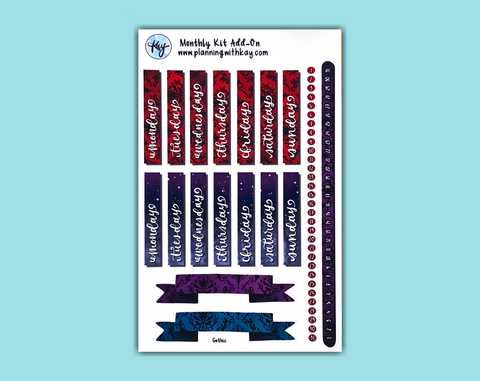 DIGITAL DOWNLOAD Monthly Kit Add-On (Gothic)