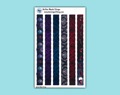 Gothic Washi Strips