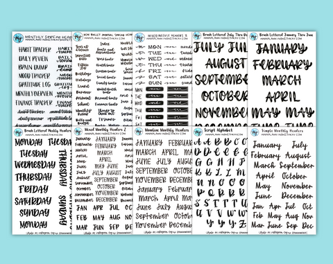 Header Sticker Bundle