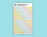 Horizontal Washi Strips (8 colors available!)