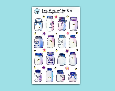 Jars, Stars, and Fireflies (2 color options!)
