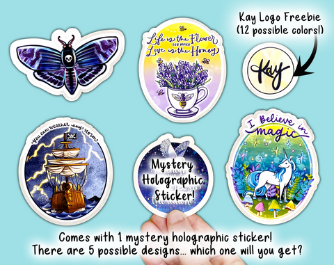 Kay's Die Cut Sticker Pack #4