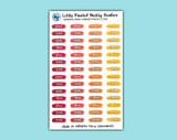 Little Painted Weekly Headers (6 color variations!)