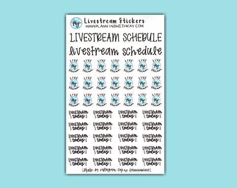 DIGITAL DOWNLOAD Livestream Stickers