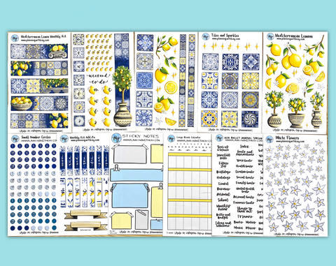 Mediterranean Lemon Sticker Bundle!