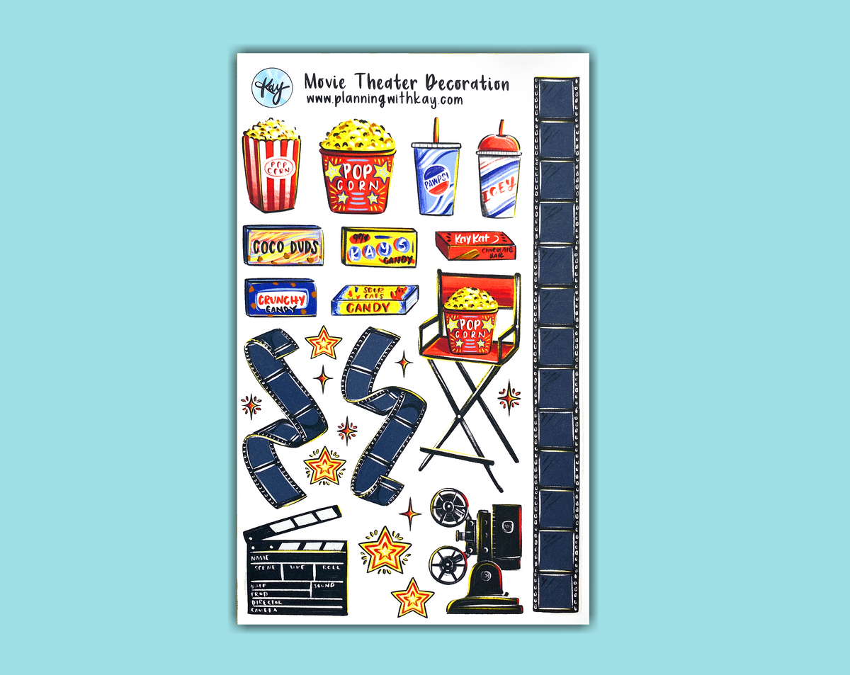 DIGITAL DOWNLOAD Movie Theater Decoration Planning With Kay