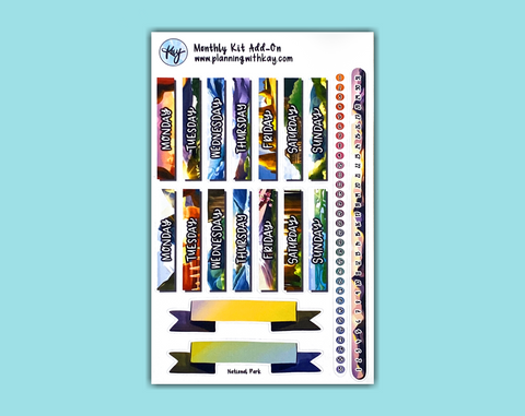 DIGITAL DOWNLOAD Monthly Kit Add-On (National Park)