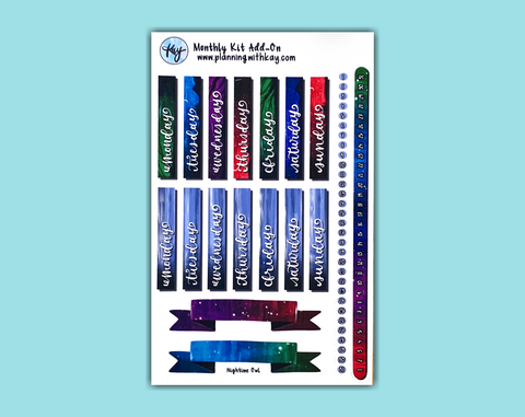 DIGITAL DOWNLOAD Monthly Kit Add-On (Nighttime Owl)