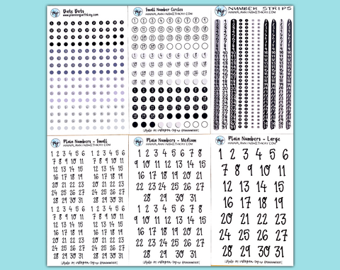 Number Sticker Bundle
