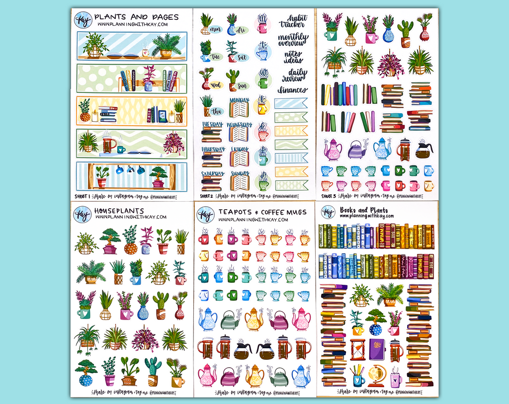 Plants and Pages Starter Sticker Bundle – Planning With Kay