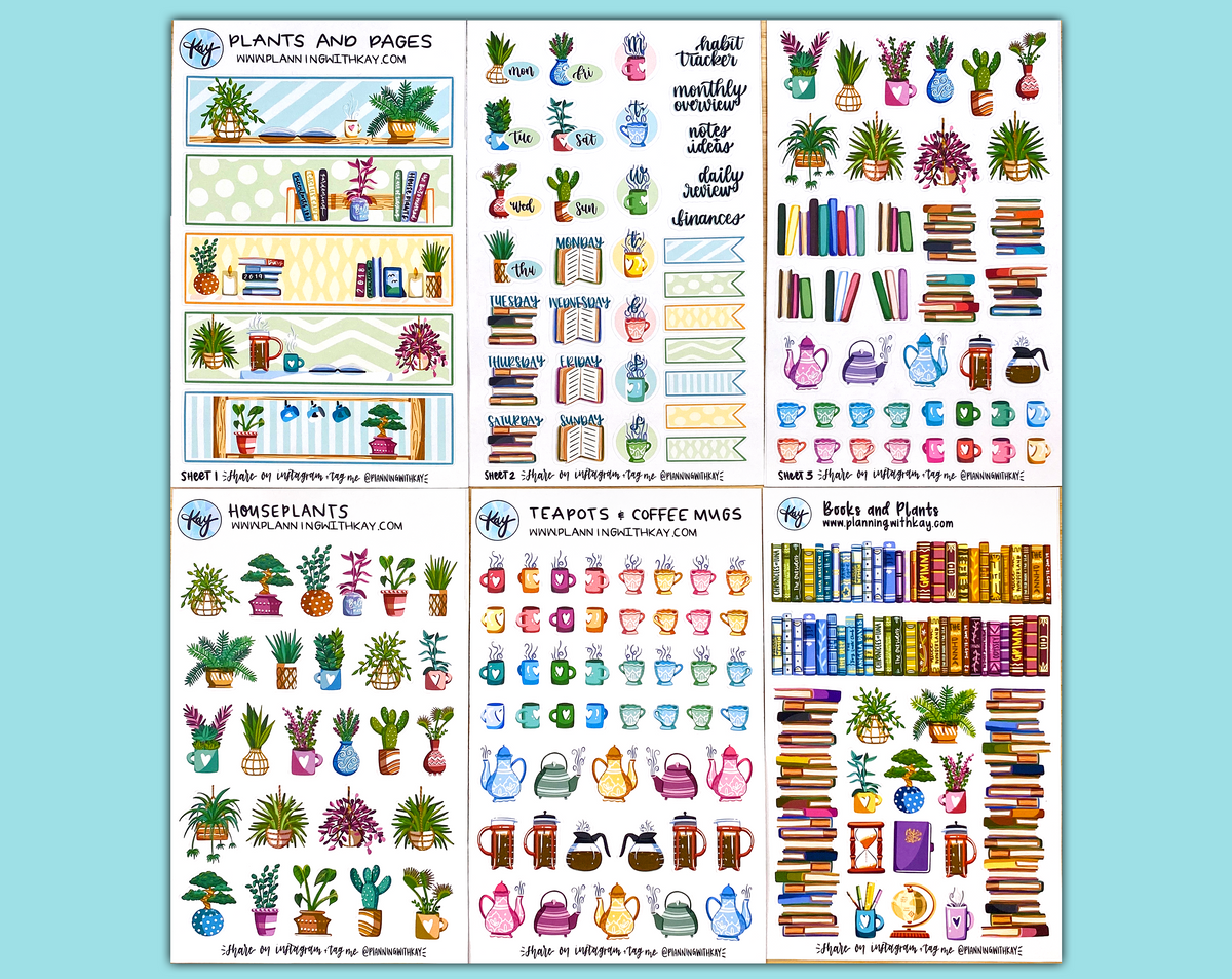 Sticker Page Base Plants and Pages Starter Sticker Bundle – Planning With Kay