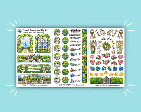 DIGITAL DOWNLOAD Secret Garden Monthly Kit