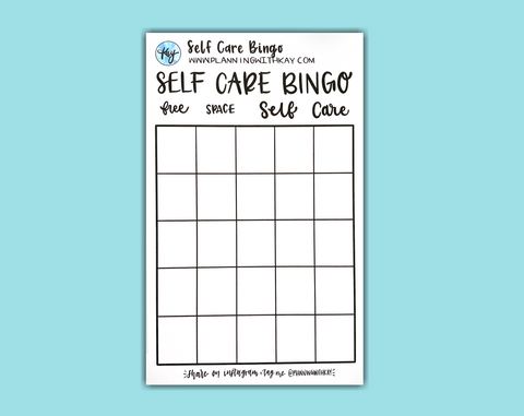 DIGITAL DOWNLOAD Self Care Bingo