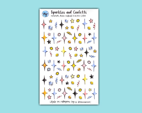 DIGITAL DOWNLOAD Sparkles and Confetti