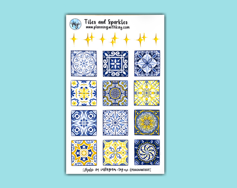 DIGITAL DOWNLOAD Tiles and Sparkles
