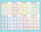 Twelve Calendar Page (8 colors available!)