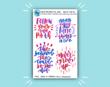 Watercolor Quotes