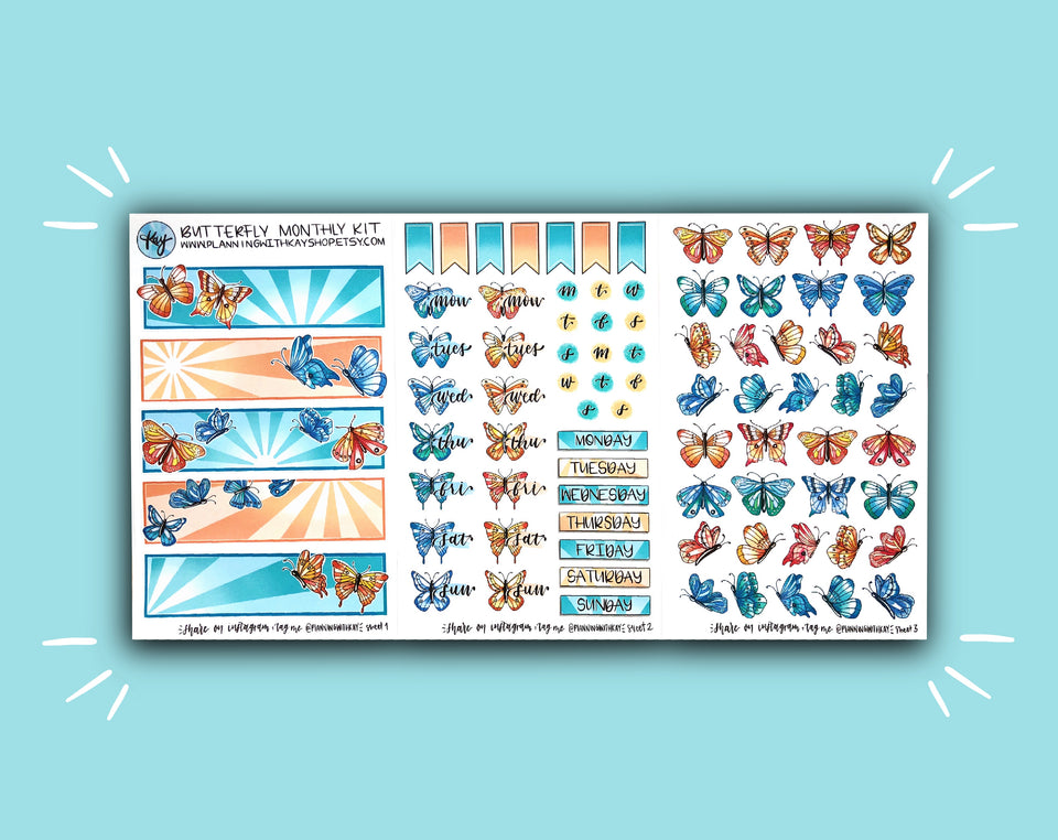 Butterfly (Blue/Orange and Rainbow)