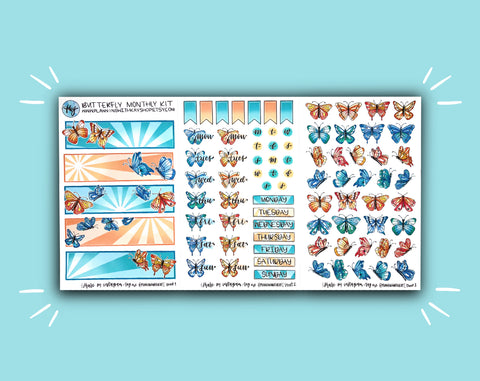 DIGITAL DOWNLOAD Butterfly Monthly Kit