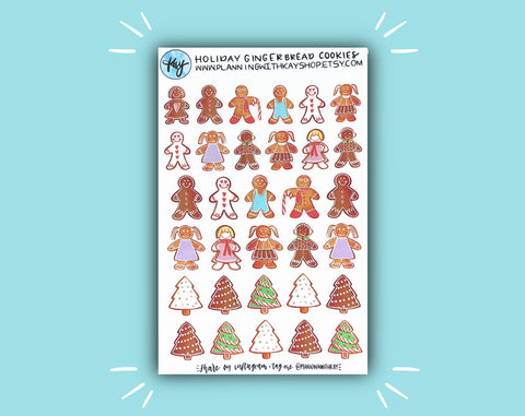 DIGITAL DOWNLOAD Holiday Gingerbread Cookies