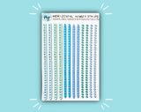 DIGITAL DOWNLOAD Horizontal Number Strips