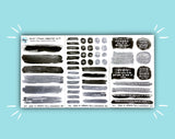 DIGITAL DOWNLOAD Paint Stroke Monthly Kit