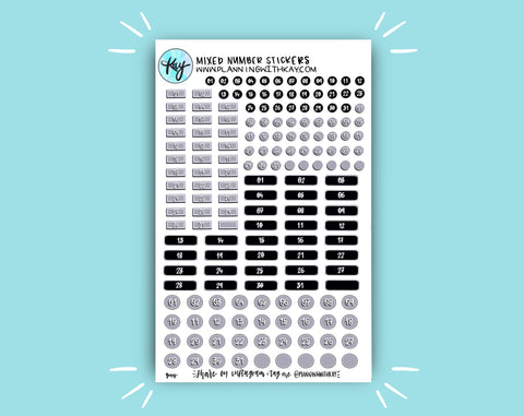 DIGITAL DOWNLOAD Mixed Number Stickers – Planning With Kay