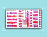 DIGITAL DOWNLOAD Watercolor Splash Monthly Kit (available in 4 colors!)