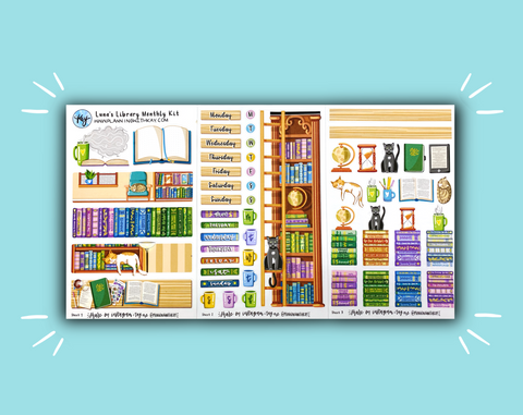 DIGITAL DOWNLOAD Luna's Library Monthly Kit