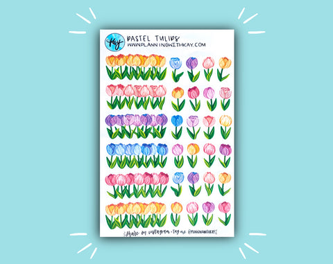 DIGITAL DOWNLOAD Pastel Tulips