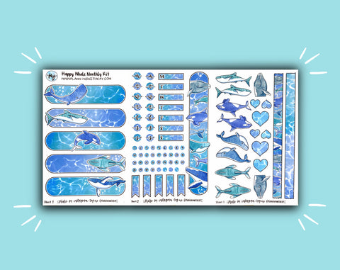 DIGITAL DOWNLOAD Happy Whale Monthly Kit