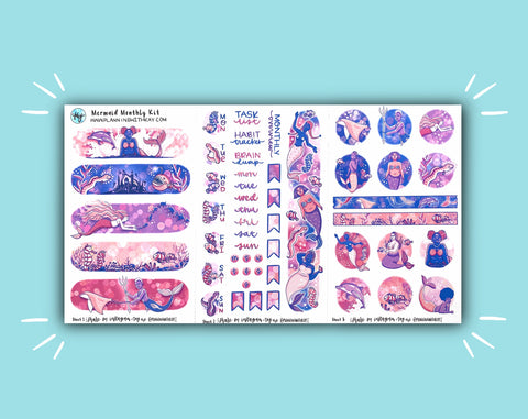 DIGITAL DOWNLOAD Mermaid Monthly Kit