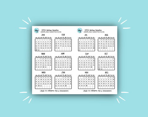 DIGITAL DOWNLOAD 2023 Medium Calendars