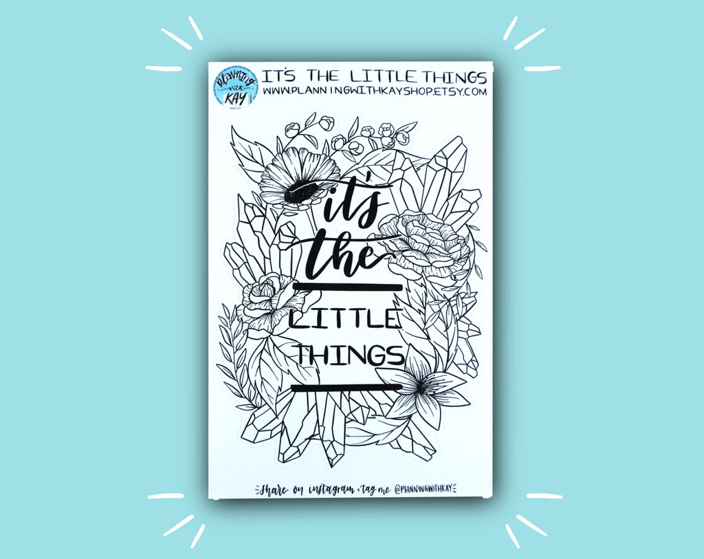 It's The Little Things | Stickers for Planners, Journals & Organizers ...