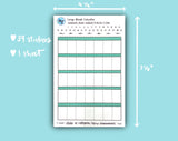 Large Blank Calendar (12 color options!)